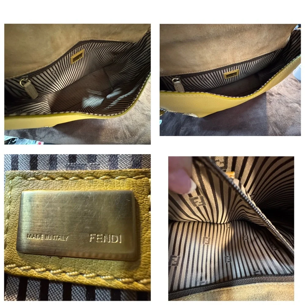 Authentic Fendi Python and Leather Shoulder Bag - Picture 10 of 12